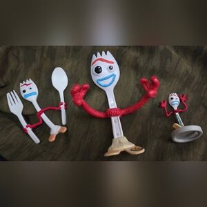 Forky From Disney Pixar Toy Story 3pc Figure Set 1.5"-3.5"